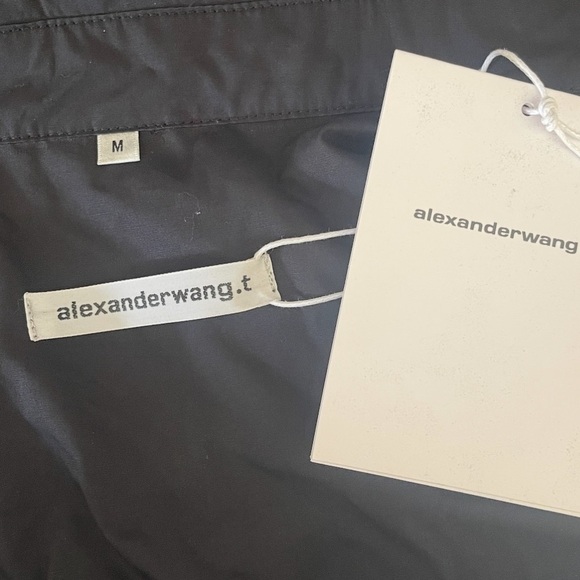 🔥 🆕 ALEXANDER WANG Twinset layered smocked shirt NWT $450 medium - Picture 9 of 10